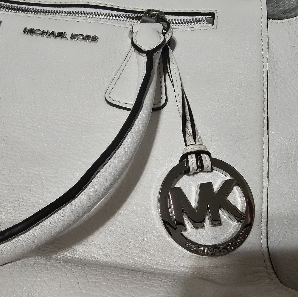 White MK purse